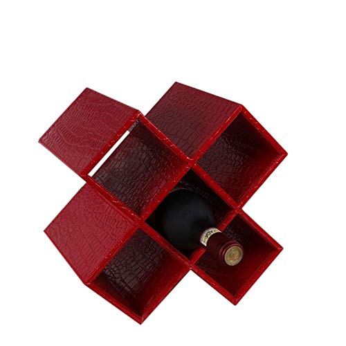Soporte para botellas de vino negro con 3 compartimentos miniatura 6