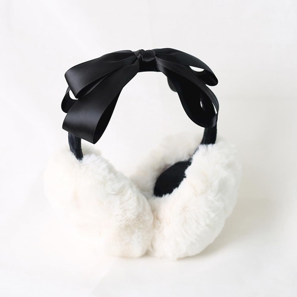 Plush Ear Warmer Multi-Layered Bow Ear Muffs Winter Warm Earmer Earmuffs Soft Earmuffs For Women