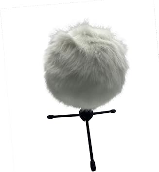 ميكروفون فلتر الرياح إفشل للجليد الأزرق الجليد الجليد الجليد Deadcat Furry Windscreen غطاء الرياح للأزرق سنوبال الأبيض