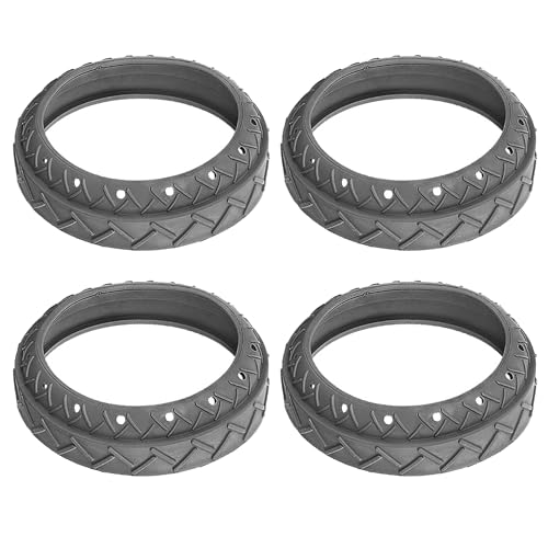 4 Pack Pool Cleaner Gray Tire Replacement for Letro Legend Platinum(R)* LLC1PMG - Swimming Pool Cleaner Accessories - Repair Parts for Pool Cleaner