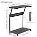 FANXIYQ Computer Tower Stand with 360° Locking Casters, 5 Height Adjustable Mobile CPU Cart, Under Desk PC Holder for Gaming Desktop, Home Office Organization, Black