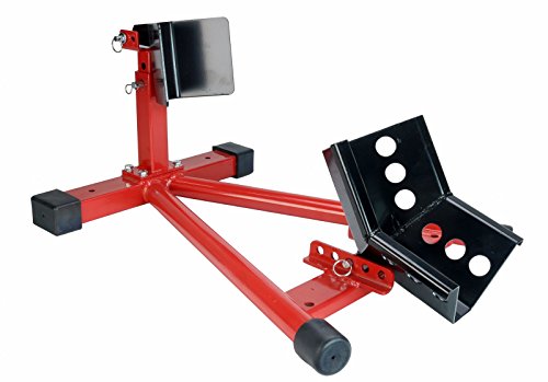 Dragway Tools 1500 lb Fully Adjustable Motorcycle Wheel Chock Stand fits 16"