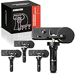A-Premium 433MHz Tire Pressure Monitoring System Sensor TPMS Compatible with Dodge Ram 1500 2500 3500 Nitro Jeep Grand Cherokee Commander Liberty Replaces# 56029481AB 56029359AA 68406531AA 4-Pack