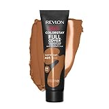 Revlon ColorStay Full Cover Longwear Matte Foundation, Heat & Sweat Resistant Lightweight Face Makeup, Almond (405), 1.0 oz