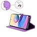 Jiajihua Cover Compatible with Oppo Reno15 Pro 5G Flip Stand Card Slot Phone Case Wallet Purple