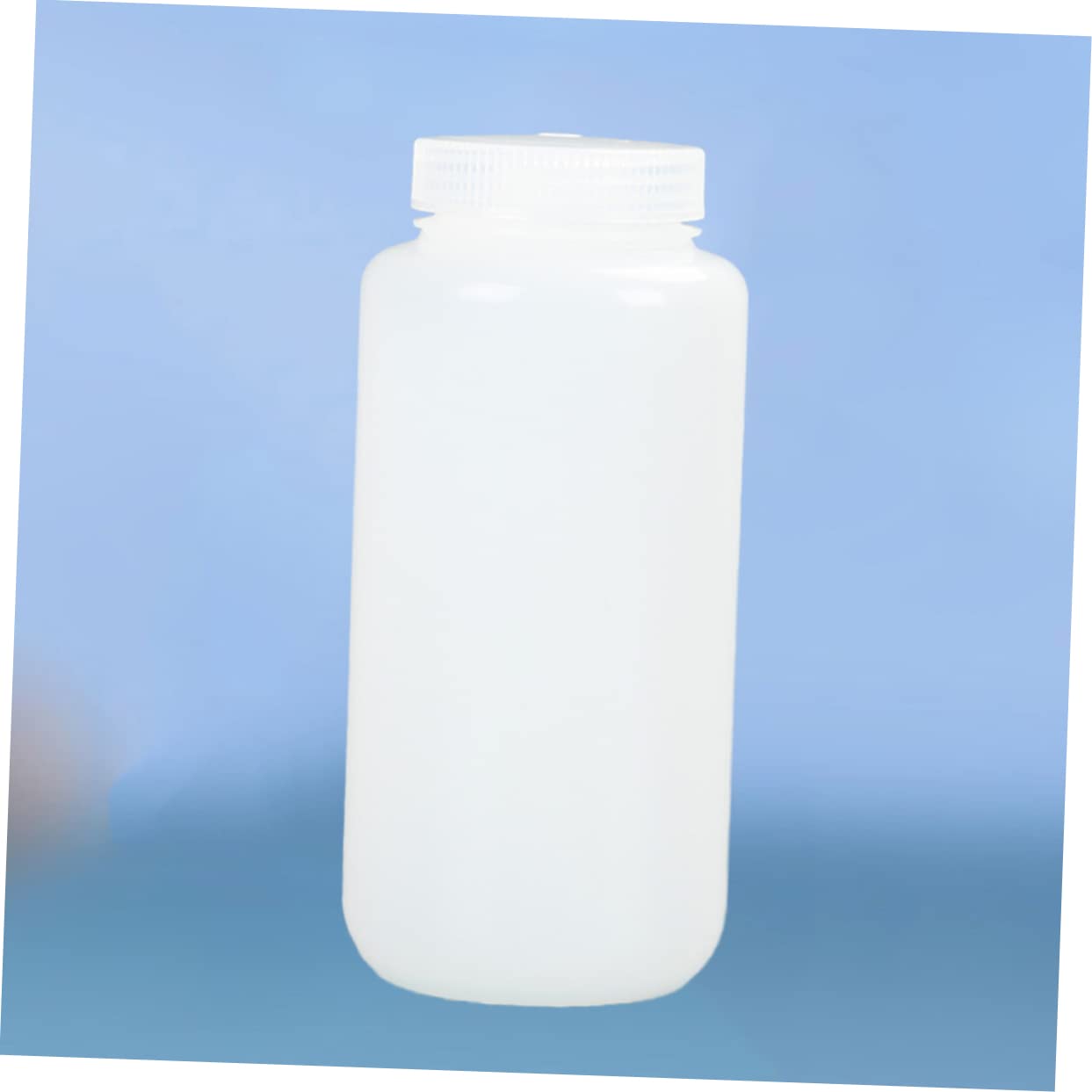 HOMOCONO Perfume Container Bottle Shampoo Bottle Water Holder Lab Chemical Bottle Clear Bottle Perfume Dispenser Liquid Bottle with Lid Chemical Reagent Bottle Pill Water Bottle White