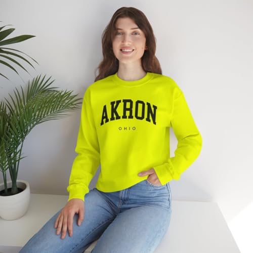 Akron Ohio Adult Unisex Crewneck Sweatshirt2
