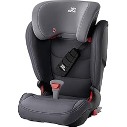 Silla Romer Grupo 3 Britax Römer Asiento infantil de 15 a 36 kg Isofix KIDFIX Z-LINE, protección mejorada contra impactos frontales para niños (grupo 1/2/3) de 9 meses a 12 años, gris tormenta