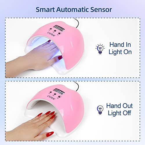 L'UGX Lámpara UV LED para Uñas 48W con Temporizador miniatura 5