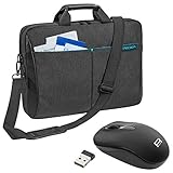 Répartition pratique de la sacoche pour ordinateur grâce à divers compartiments: 1 compartiment pour ordinateur portable dans la partie principale, 2 compartiments à fermeture magnétique, porte-stylos et support pour valise à roulettes