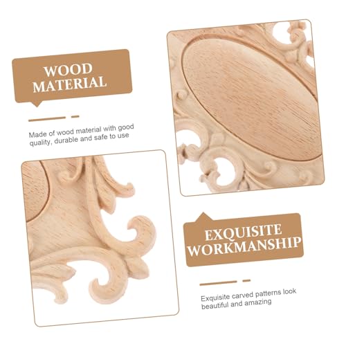 Decoración de madera natural tallada en relieve para puertas y ventanas 6
