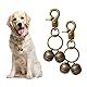 Cat & Dog Collar Bell, Pack of 2, Extra Loud Dog Bell for Pet Tracking & Saving Wildlife, Birds, Durable Iron Split Ring & Lobster Bell Clip (BRONZE 2 PC)