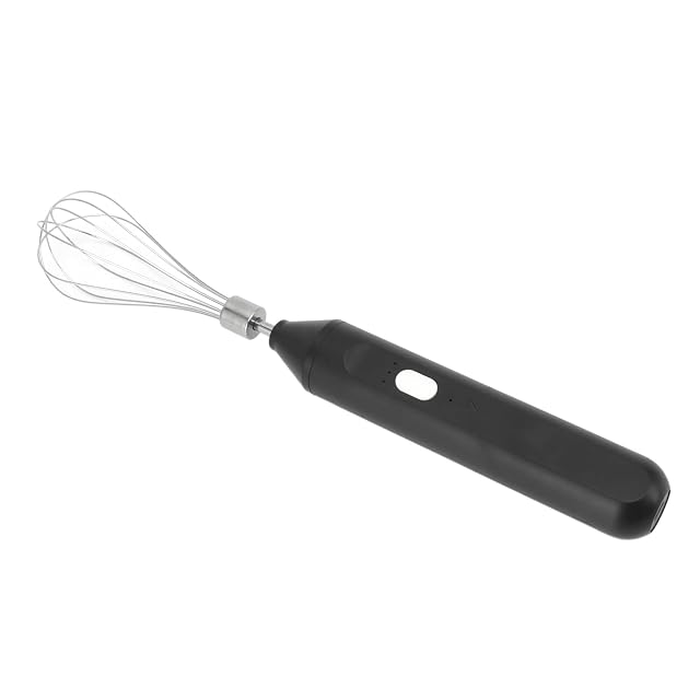 1200mah USB Milk Frother Cordless Hand Mixer for Lattes 3 Speed Electric Egg Beater with Stainless Steel Whisk