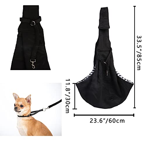 Pet Sling Carrier, Hand Free Pet Carrier, Hundetuch mit verstellbarem Schultergurt für kleine, mittelgroße Katzen und Hunde