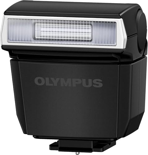Olympus FL-LM3 Flash Compatto, Potenza Regolabile, Testa Orientabile, Nero, Ideale