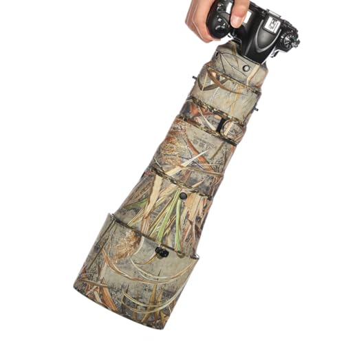 CHASING BIRDS Camouflage Waterproof Lens Coat for Nikon AF-S 400mm F2.8 E FL ED VR Rainproof Lens Protective Cover (Reed Camouflage, with 2.0X TC (TC-20E II))