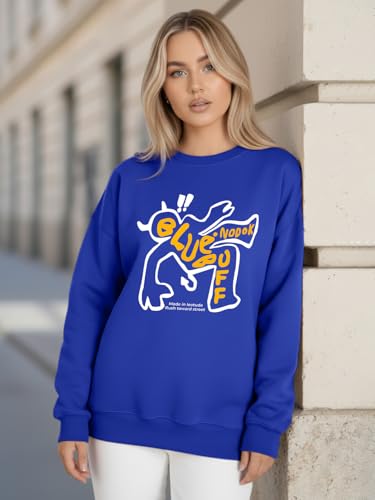 Image of LEOTUDE Women's Boyfriend Fit Loopknit Sweatshirt | Full Sleeve Drop Shoulder | Sweatshirt for Women