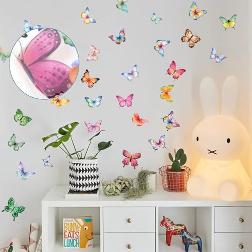 Vinilos decorativos de mariposas en 8 hojas