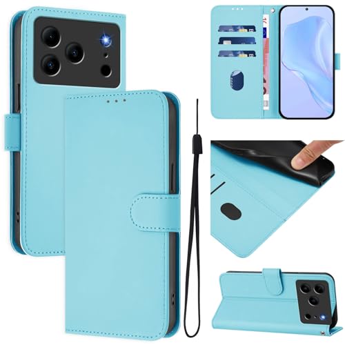 �X�}�z�P�[�X �Ή��@�� for Doogee Note 56 (Pro) / Note 56 Plus �t���b�v�X�^���h�J�[�h�X���b�g [PU���U�[ + �V�F��] SkyBlue