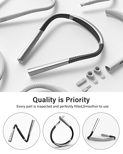 Vekkia Rechargeable Led Neck Reading Light, Book Light For Reading In Bed, 3 Colors & 5 Brightness Adjustable, Long Lasting. Perfect For Reading, Knitting & Repairing #TOP3