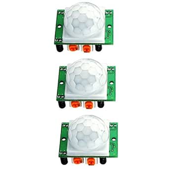 HiLetgo® 3個セット HC-SR501人体赤外線感応モジュール 人体の赤外線の感応器 [並行輸入品]