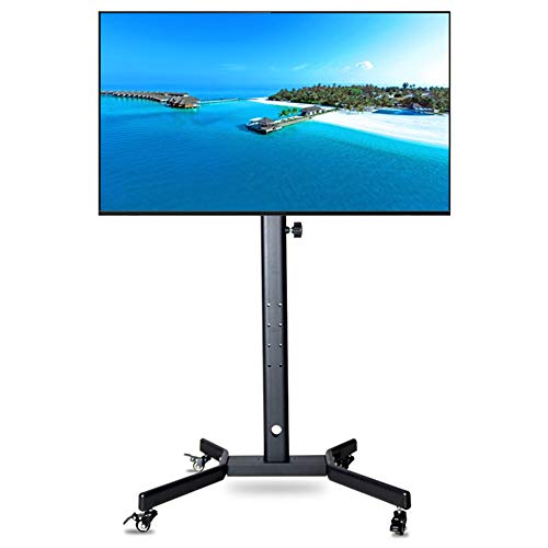 Support TV mobile pour éviter les reflets : chariot réglable 35 kg - 2