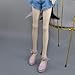 SISON BENNE 1 Pair BJD Shoes for 1/3 BJD Dolls 60cm / 24 inch Girl Doll High Heels Shoes (Pink,for 1/3 BJD Doll)