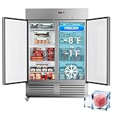 Ferueo Commercial Freezer 54"W 2 Door St...