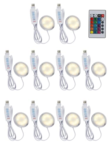 10PCS LED Lamp Kit 001 Three Colors for Bambu Lab H2D/A1/A1mini/P1S/P1P/X1C, 3000K Warm Light with 5V USB Powered Outage