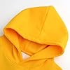 Discoball Kids Plain Sweatshirt Hoodie Soft Pullover Top Jumper Casual Fashion Sweatshirts for Girls Boys Unisex Hooded with Pocket Yellow #1