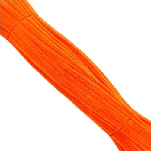 Chenille Loisir Creatif Orange 6mm x 30cm pour Bricolage Enfant | 500pcs