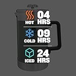 STANLEY 10-02888-007 The Stay-Hot French Press Hammertone Green 48OZ / 1.4L - Image 3