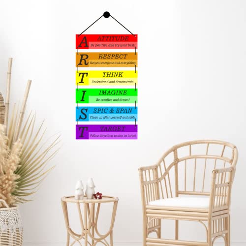 Image of Expleasia, Exuberant & Luxury Decor Decorative Wall Hanging Wooden Art Decoration Item for Home Office Living Room Bedroom Decoration Items Motivational quotes decor Gift Items (Artist)