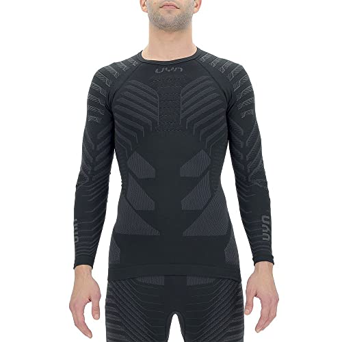 T-shirt UYN Resilyon UW LG_SL Round Neck pour homme en maille technique
