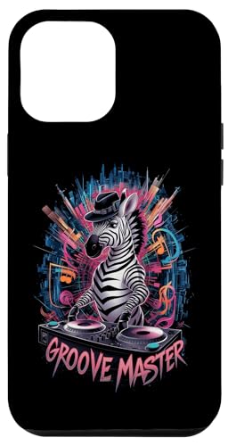 Carcasa para iPhone 15 Plus Genial Zebra DJ Groove Master Skyline