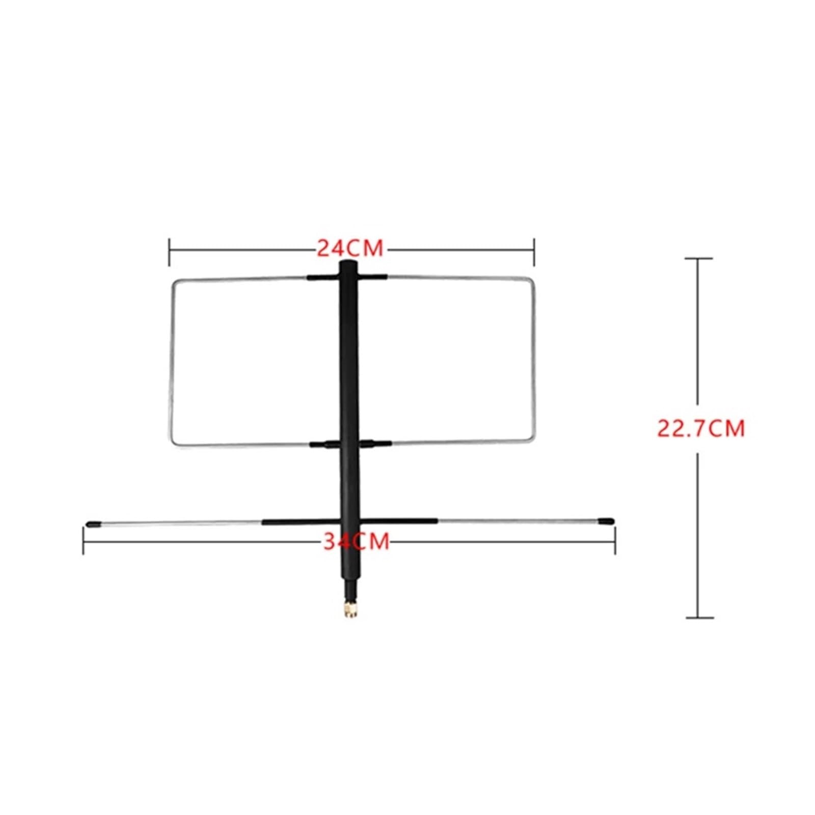 Antenne Yagi Portable 433/145 MHz, Câble De 5 M, RG174, Station Radio À Gain Élevé 6 DBi + Amplificateur Signal Directionnel Longue Portée Double Bande UV Facile Large Compatibilité(N Female-5m)