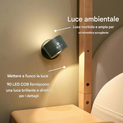 Aplique de pared LED RGB con control remoto y lámpara recargable 7
