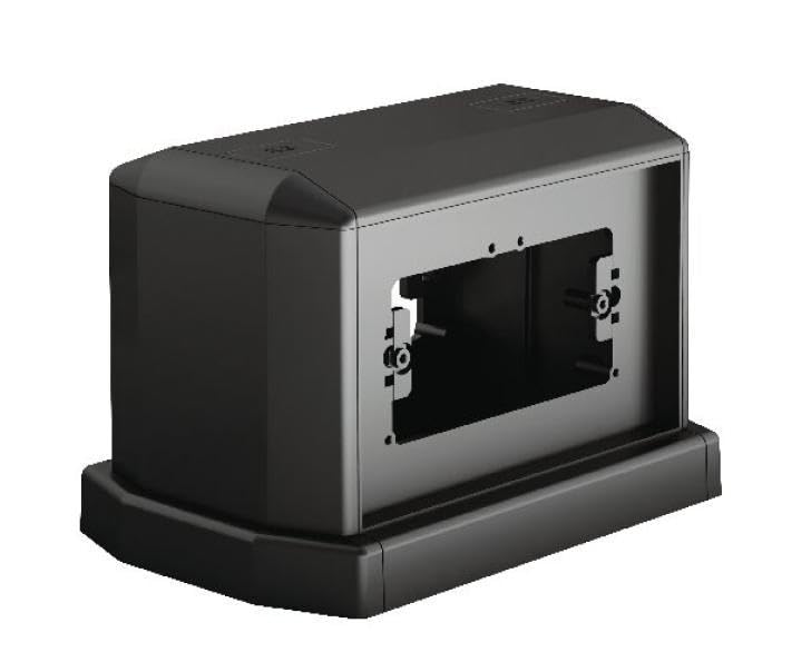 ELETTROCANALI TORRETTA Porta UTENZE BIFACCIALE Ardesia 8 Moduli EC16002