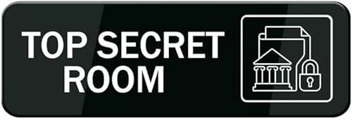 Acrylic Plastic Signs Top Secret Room Acrylic Sign Safety Informative