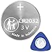 CR2032 Key Fob Battery for Chrysler - 2-Pack OEM Quality Lithium Coin Cells - Compatible with Jeep, and Dodge Keyless Entry Remotes - Includes Pry Tool for Easy Installation - Long-Lasting & Reliable