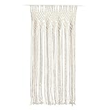 Roundsky Tapiz de pared de macramé tejido para puerta de macramé, separador de espacio, macramé, de boda, decoración de pared
