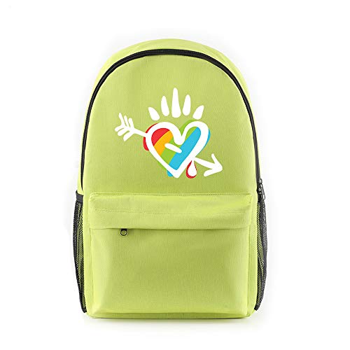 JLTPH Unisex Rucksack LGBT Gay Pride Regenbogen Herz Laptop Rucksäcke Daypack College Schulranzen Schultasche Reiserucksack Freizeitrucksack