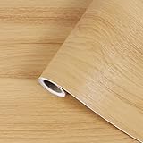 Light Wood Grain Contact Paper Peel and Stick Wallpaper A Set of 17.3
