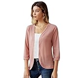 cardigan corto gris El tamaño de la chaqueta de punto es relativamente pequeño, compre una talla más grande de lo habitual.