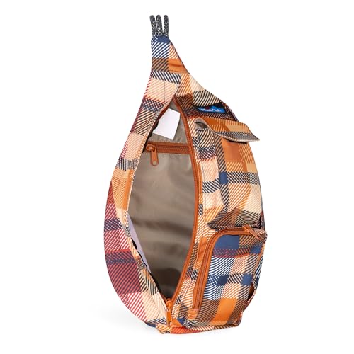 Image of KAVU Mini Rope Sling Pack with Adjustable Rope Shoulder Strap, Cabin Plaid