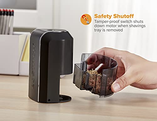 Bostitch Vertical Electric Pencil Sharpener, Powerful Stall-Free Motor, Prevents Over-Sharpening, Black (Eps5V-Blk) #TOP3