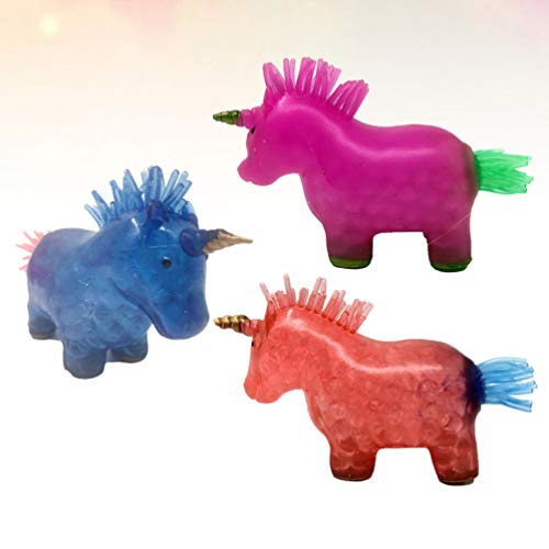 TOYANDONA 3Pcs Sensorial Fidget Brinquedo Espremer Brinquedo Unicórnio Em Forma TPR Prime Alívio Fid