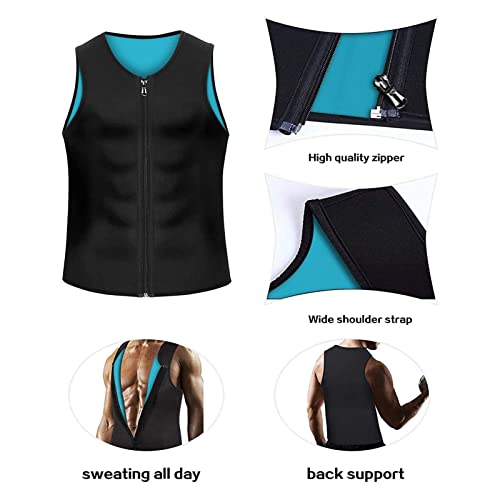 Paiide Manson Gynecomastia Compress Zipper Vest, Compression Tank Top Men, Compression Shirts For Men, Men's Tank Shirts (Xl) Multicolor #TOP4