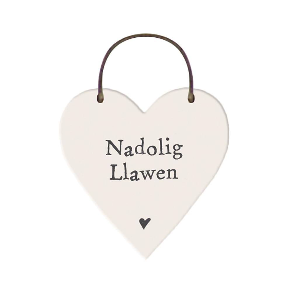 That's Crackers! Nadolig Llawen | Little Welsh Wooden Hanging Heart | Mini Gift | Cracker Filler