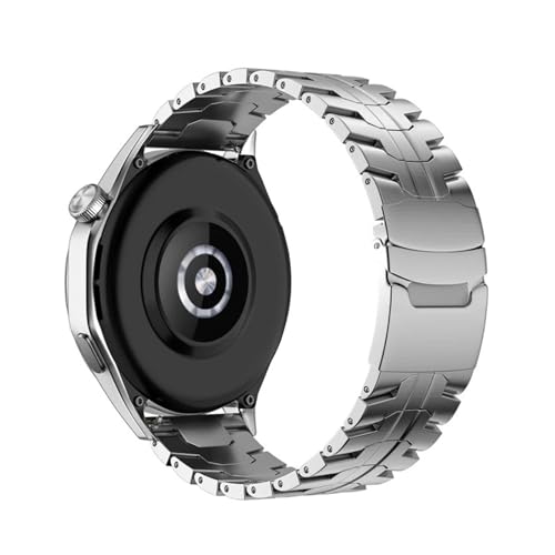 [PLYYQZM] Hua wei �ɍ��� Watch GT2 2e 3 4 5 GT5 Pro 6mm�p22mm�X�e�����X�X�`�[���u���X���b�g�ɓK�p(GBK-Silver,For GT4 46MM)